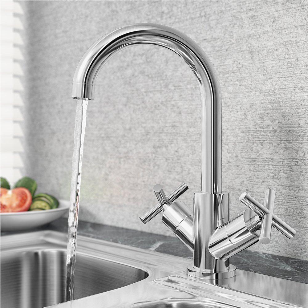 Trisen Prose Two Cross Handle Sink Mixer