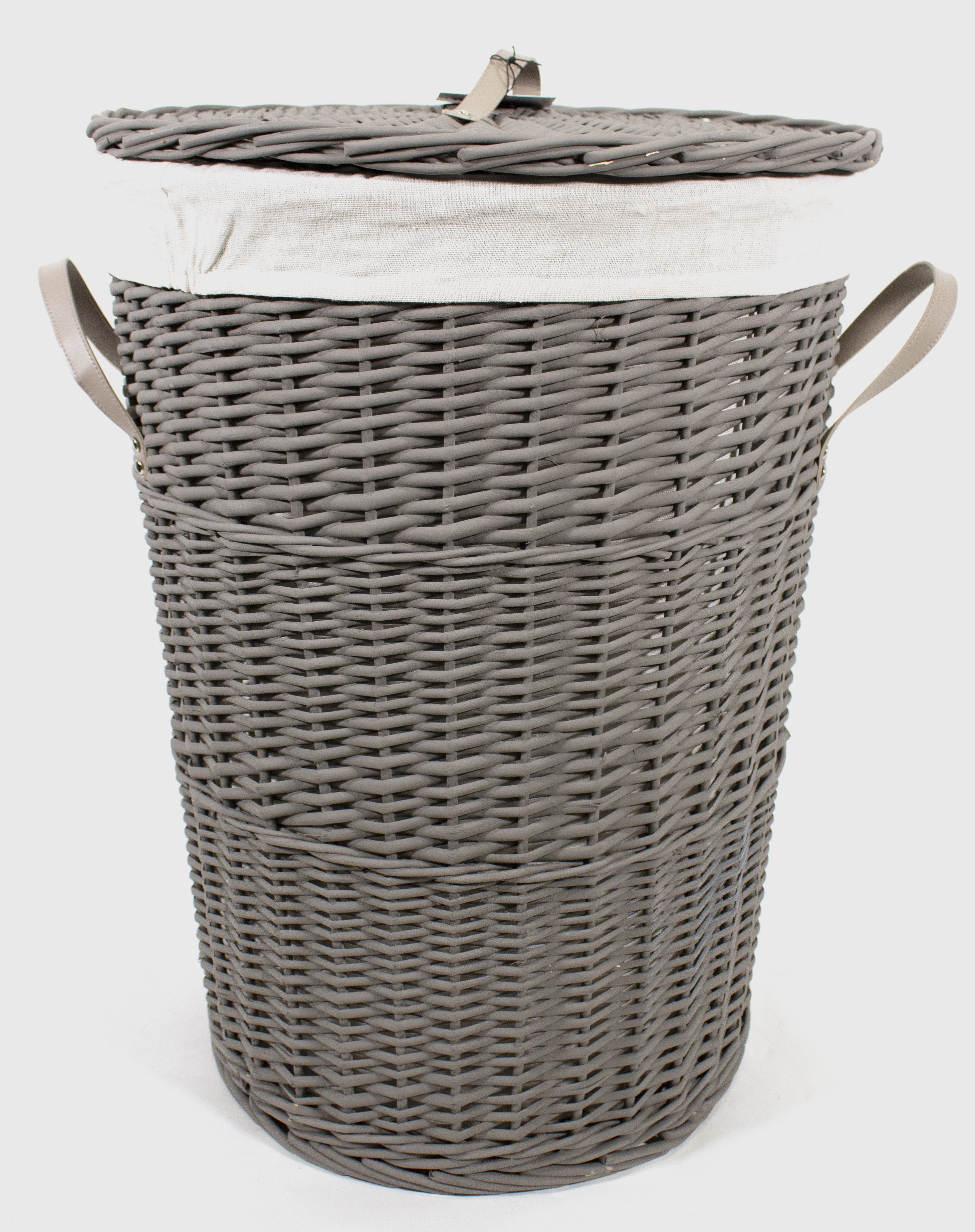 Round Hamper With Liner Large