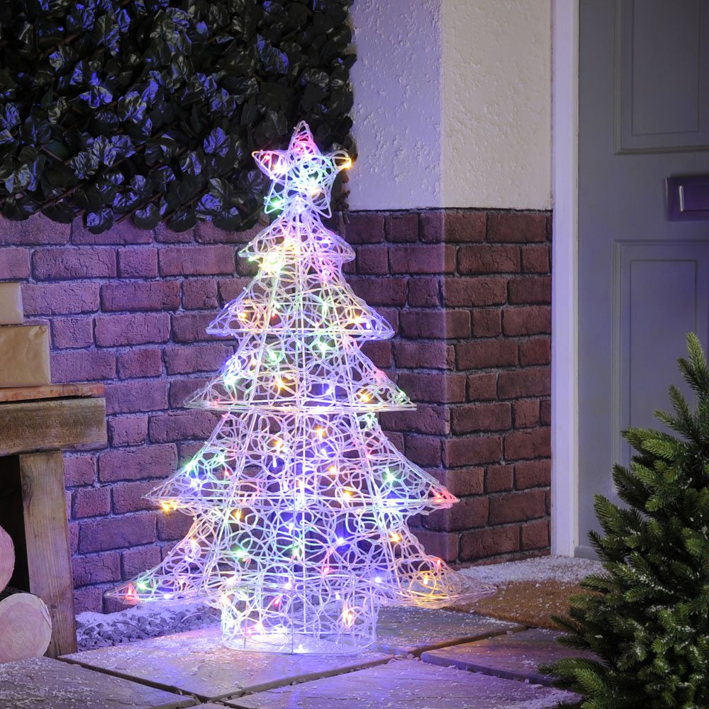 Twinkling Soft Acrylic Tree 100cm Mulitcolour