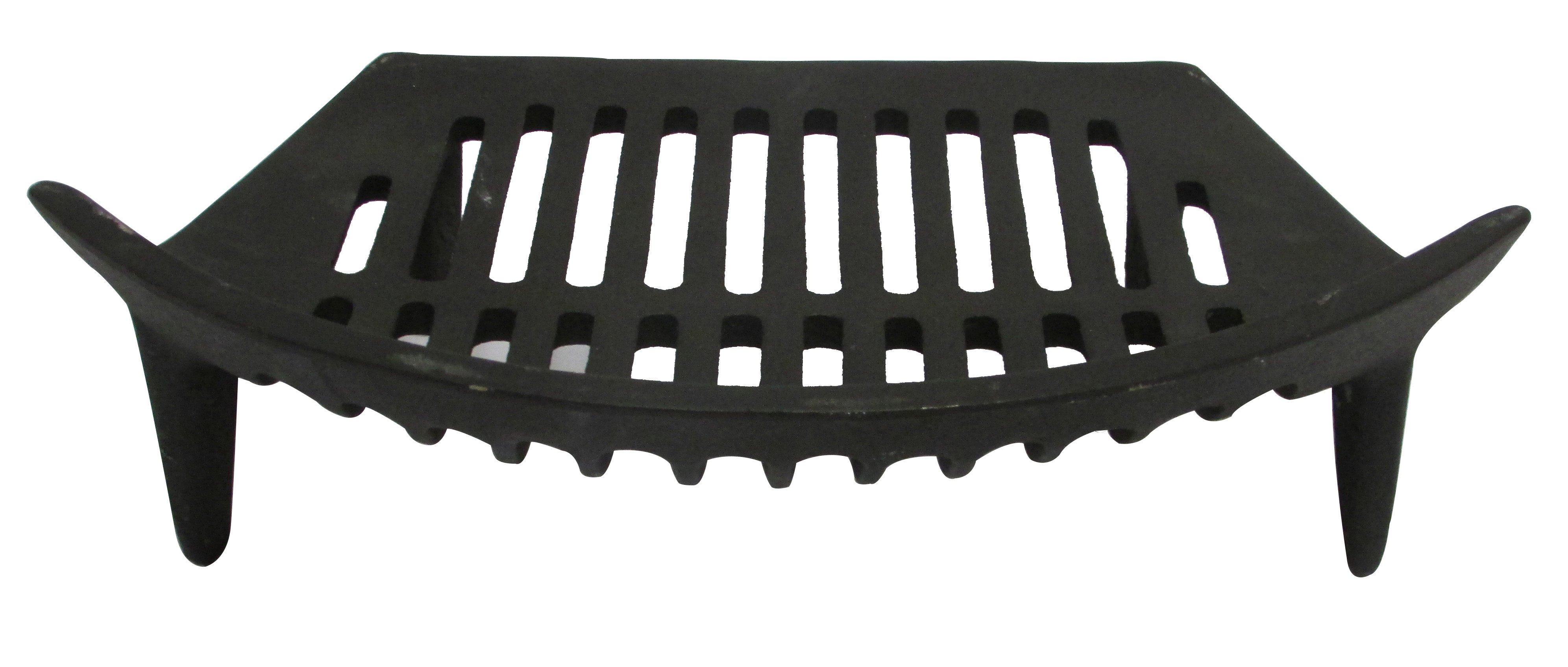 Fireside Essentials Black Cast Iron Fire Grate 16"