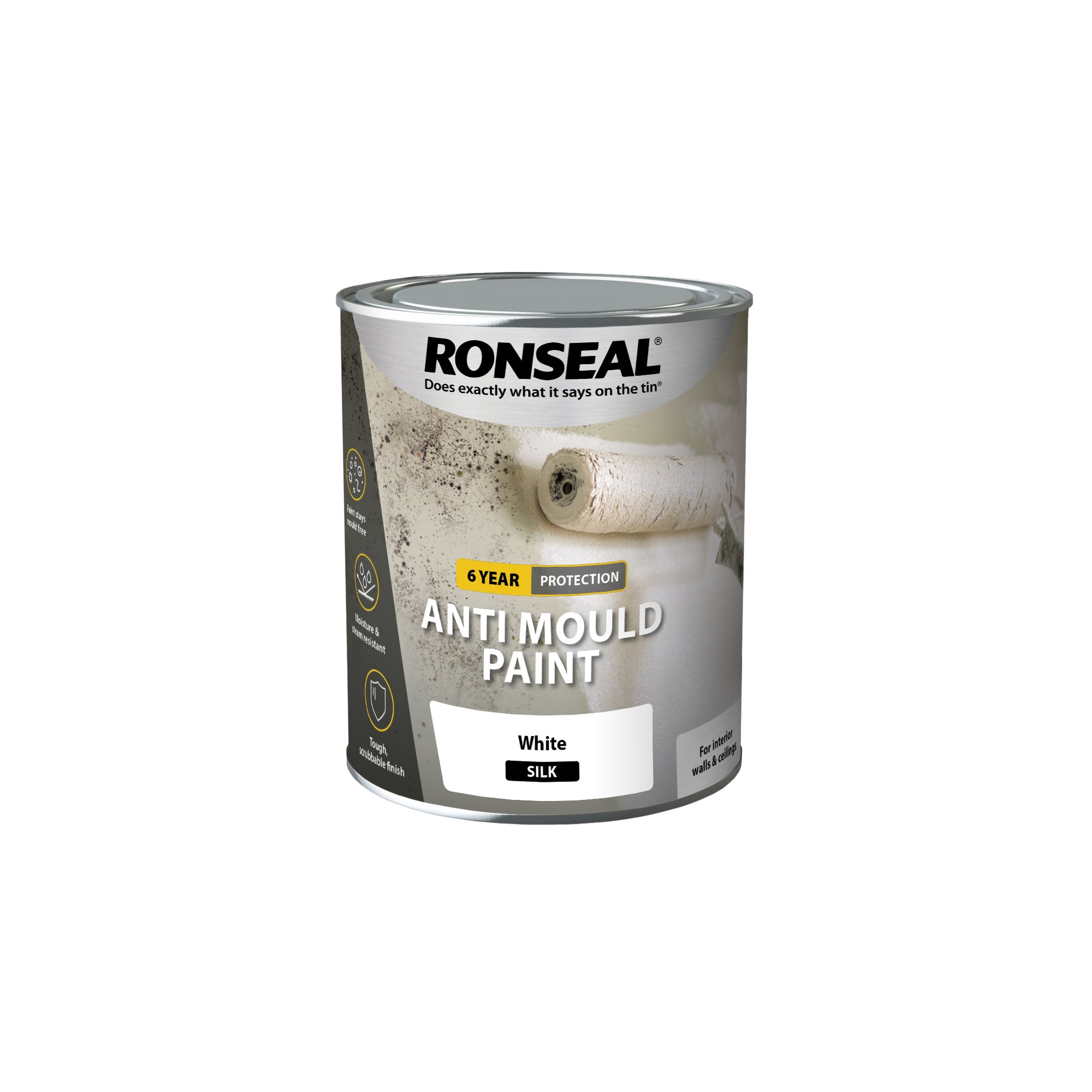 Ronseal 6 Year Anti Mould Paint Silk 750ml