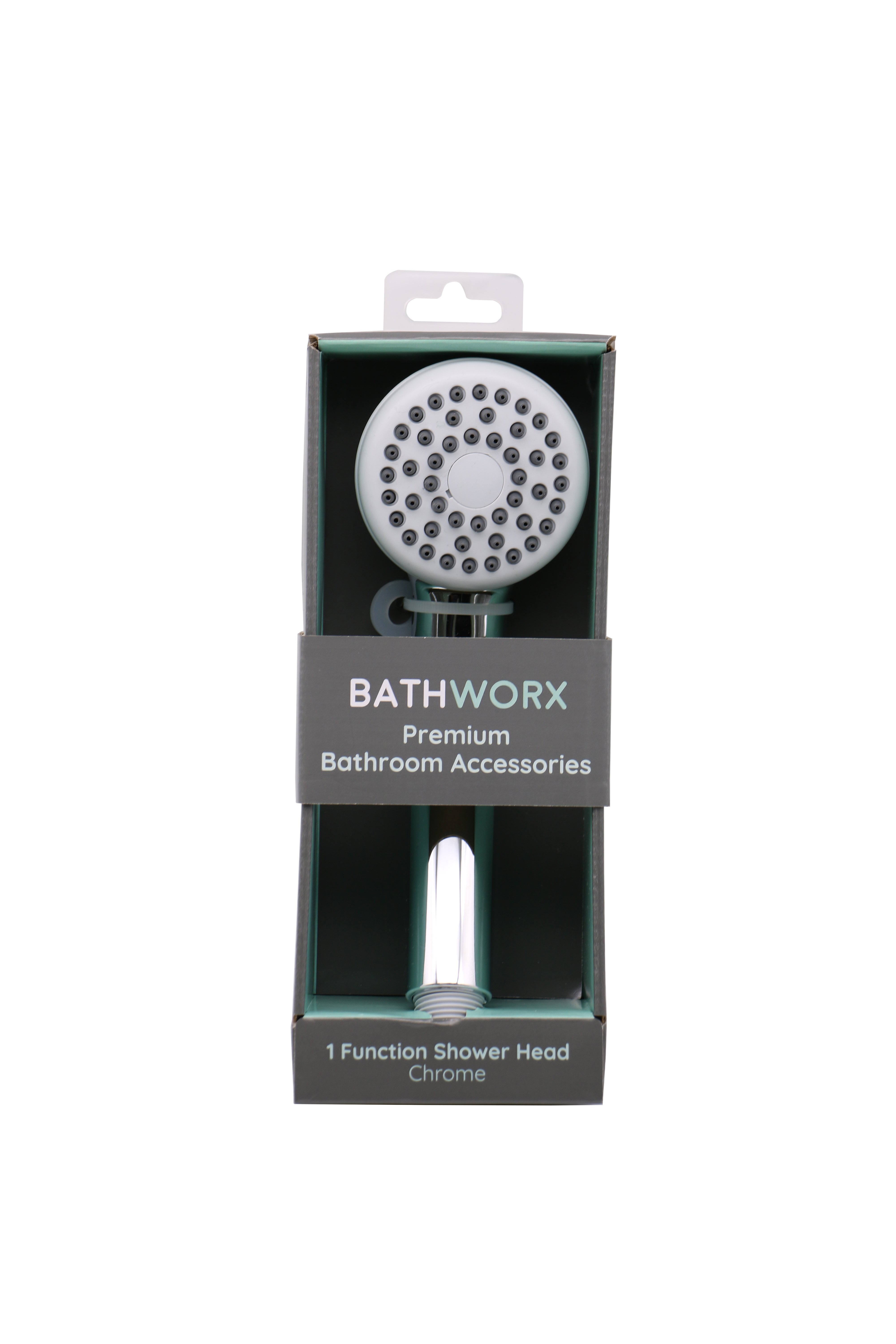 Bathworx 1 Function Shower Head (Chrome)