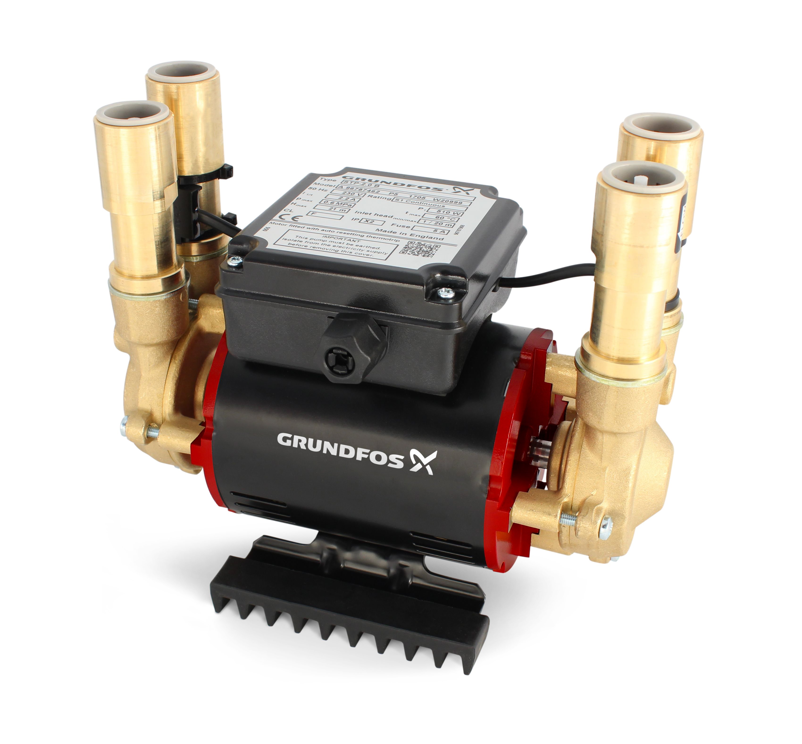 Grundfos Shower Pump Stp-3.0 B 3.0 Bar Positive Twin