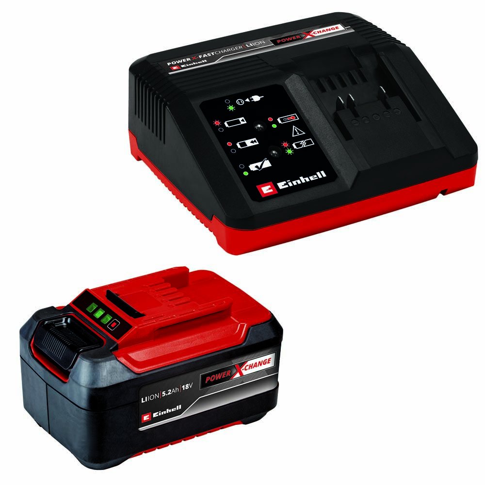 Einhell Power X-Change 18V 5.2Ah Battery & Charger Kit