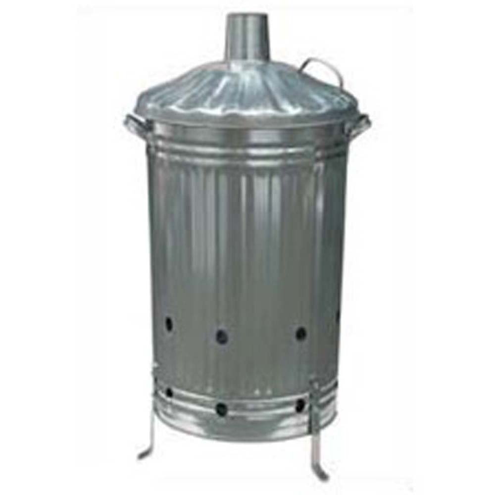 Galvanised 75L Incinerator 18"