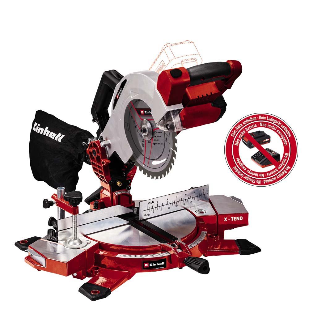 Einhell Power X-Change 18V Cordless Single Bevel Mitre Saw - Bar