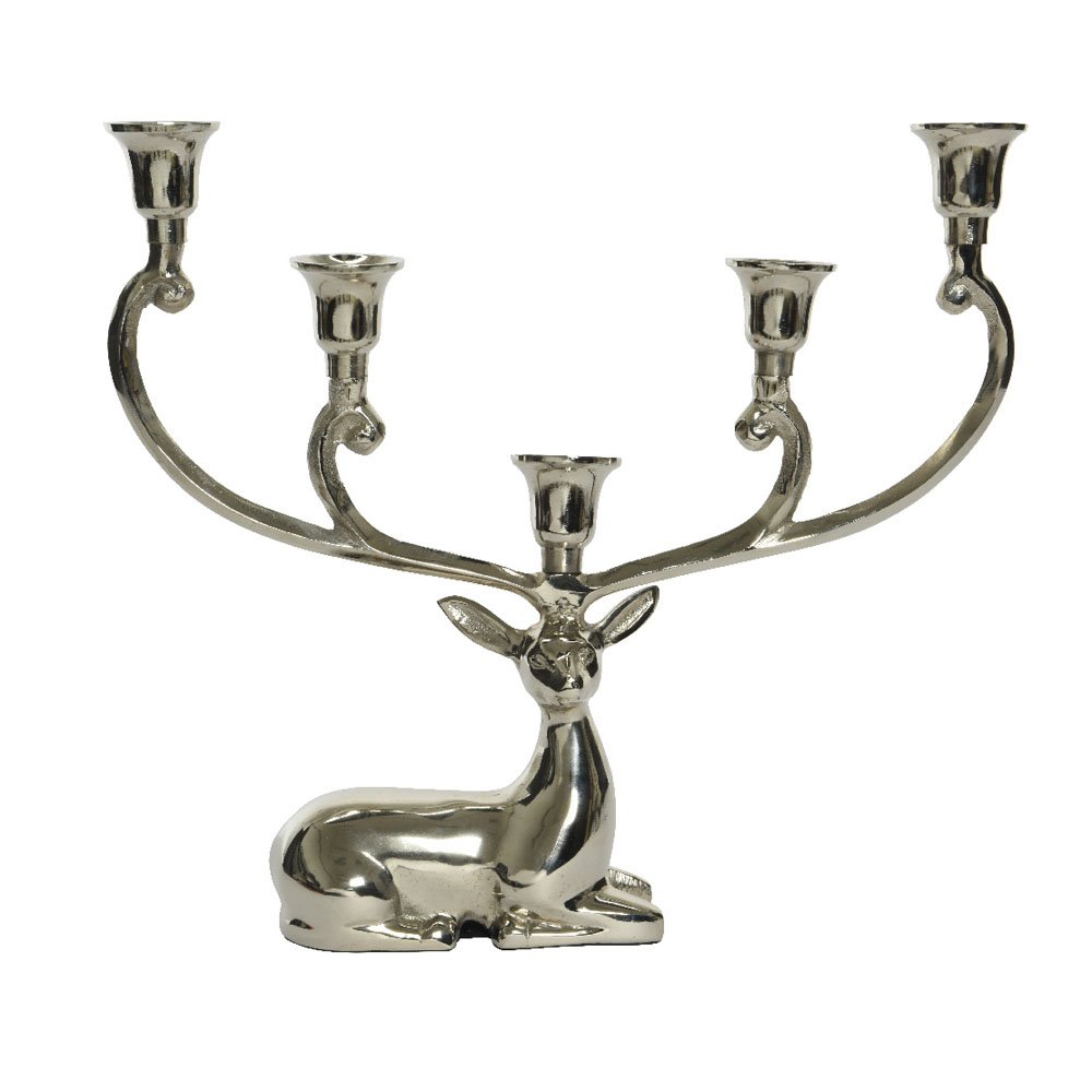 Reindeer Aluminium Candleholder