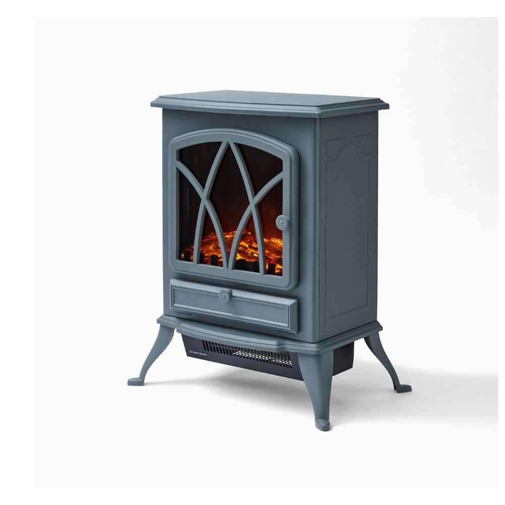 Stirling 2KW Electric Fireplace Heater Grey