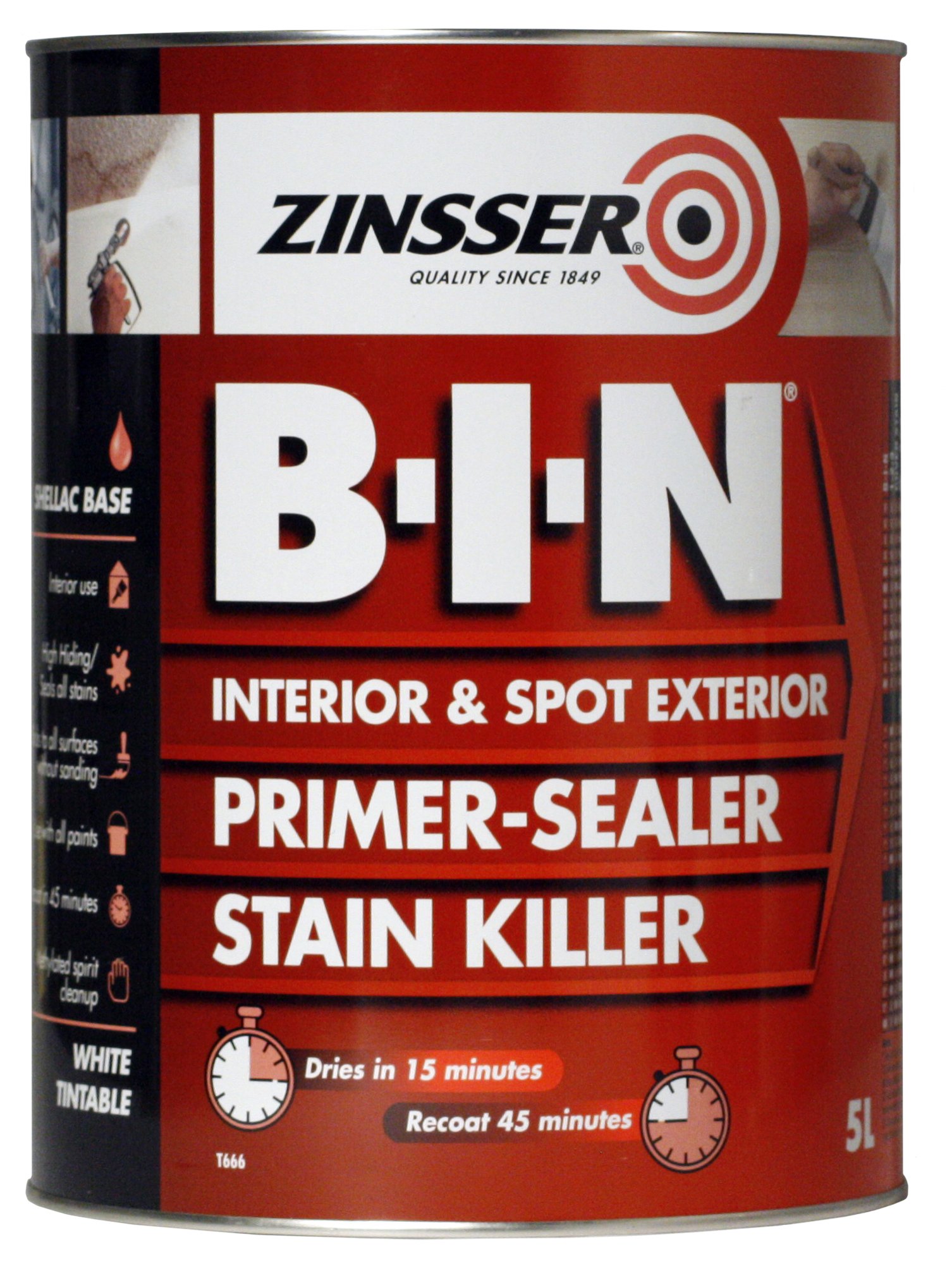 Zinsser B-I-N Primer Sealer 5L