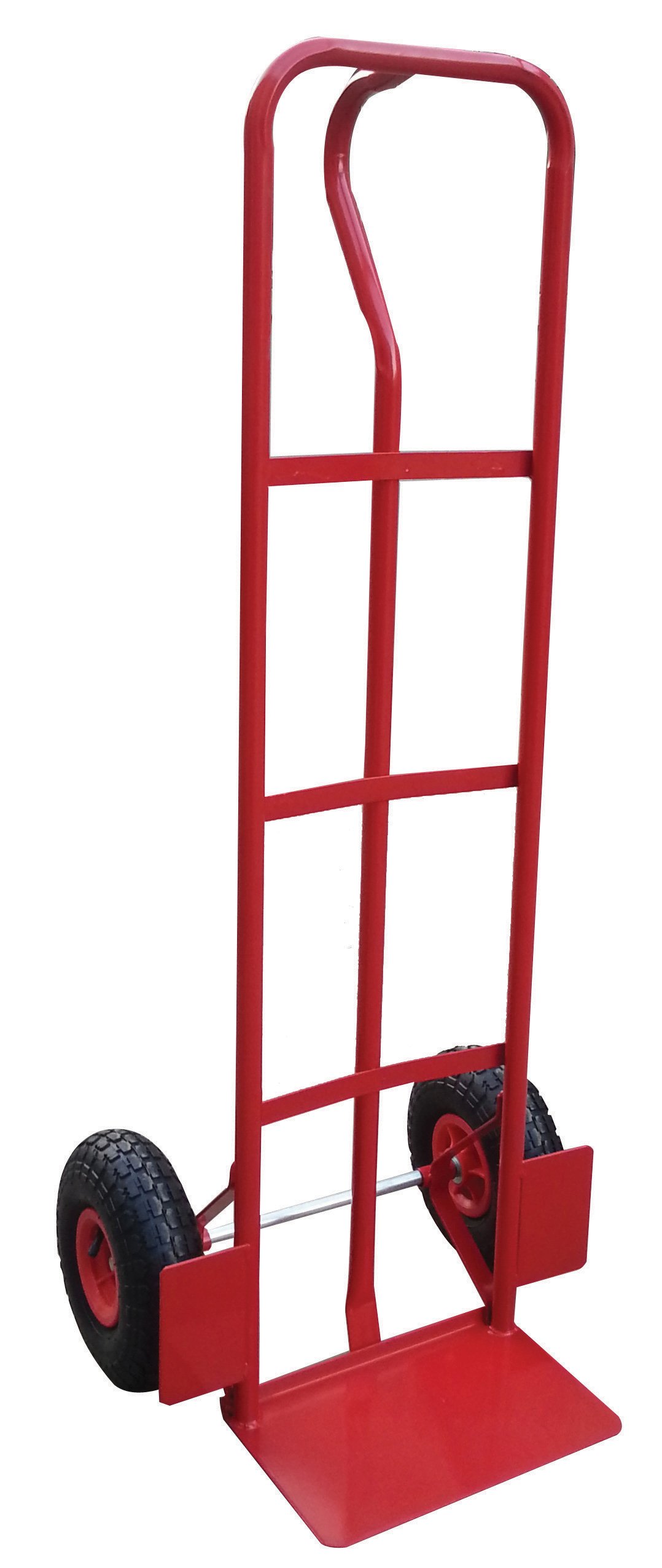 Red P-Handle Hand Truck Unassembled