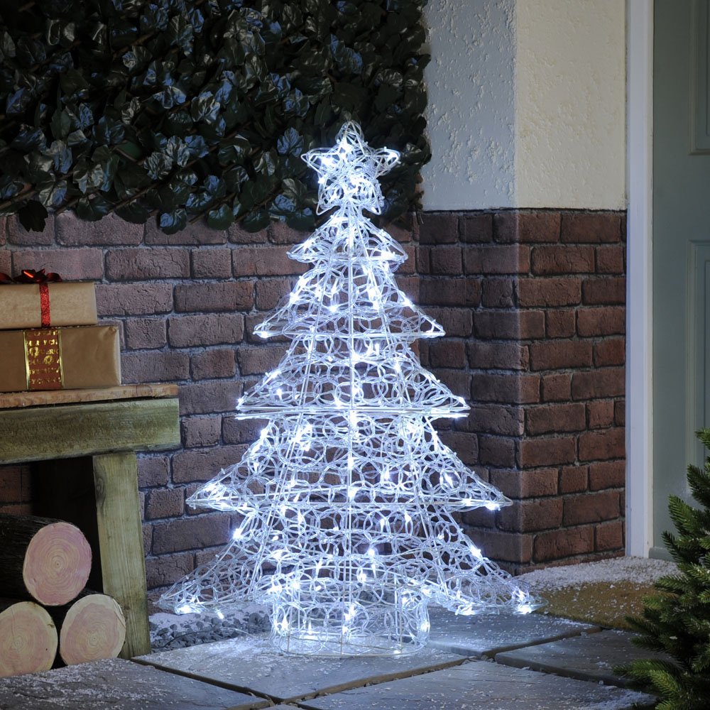 Twinkling Soft Acrylic Tree 100cm White