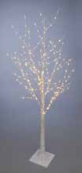 150cm LED Birch Tree