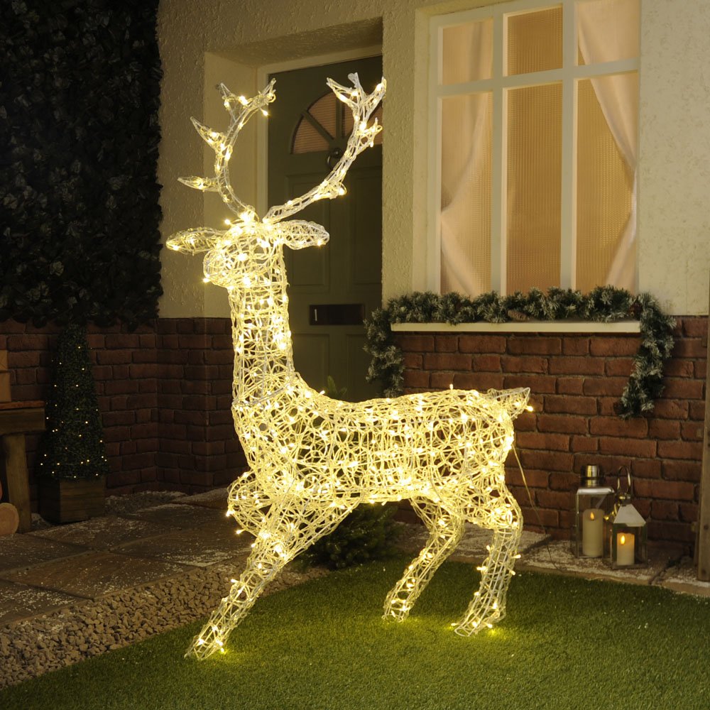 Soft Acrylic Stag 140cm Warm White