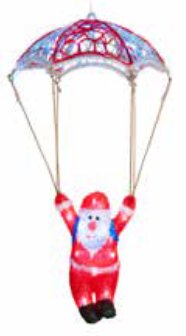 60cm Parachuting Santa
