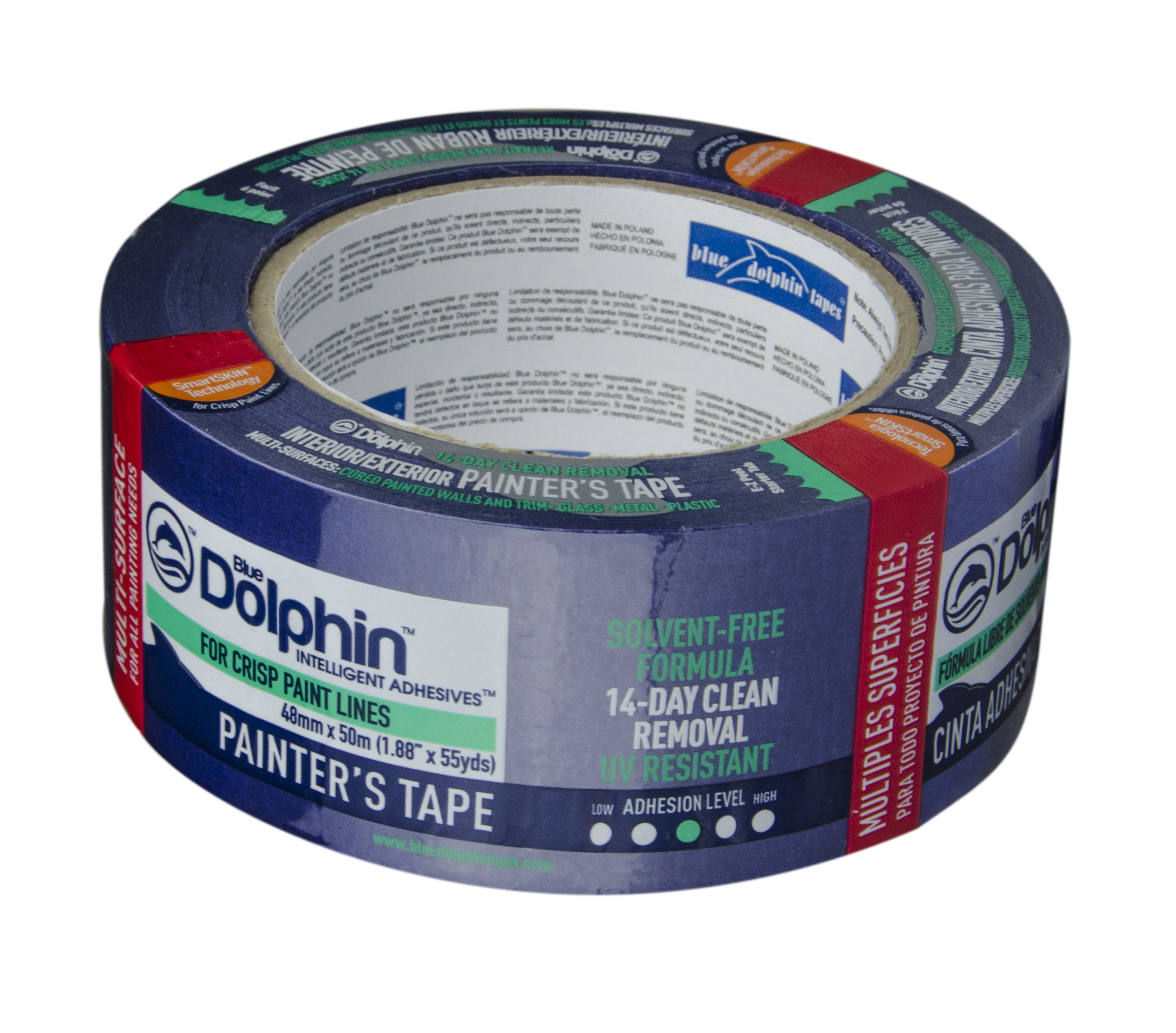 Blue Dolphin Painter's Tape 48mm x 50m (Blue)