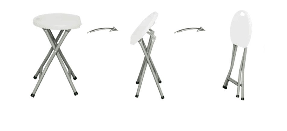 White Party Folding Stool