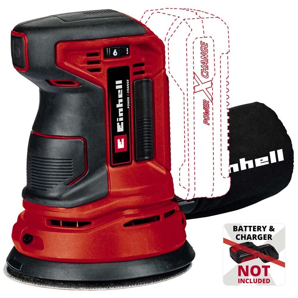 Einhell Power X-Change 18V Cordless 125mm Rotating Sander - Bare