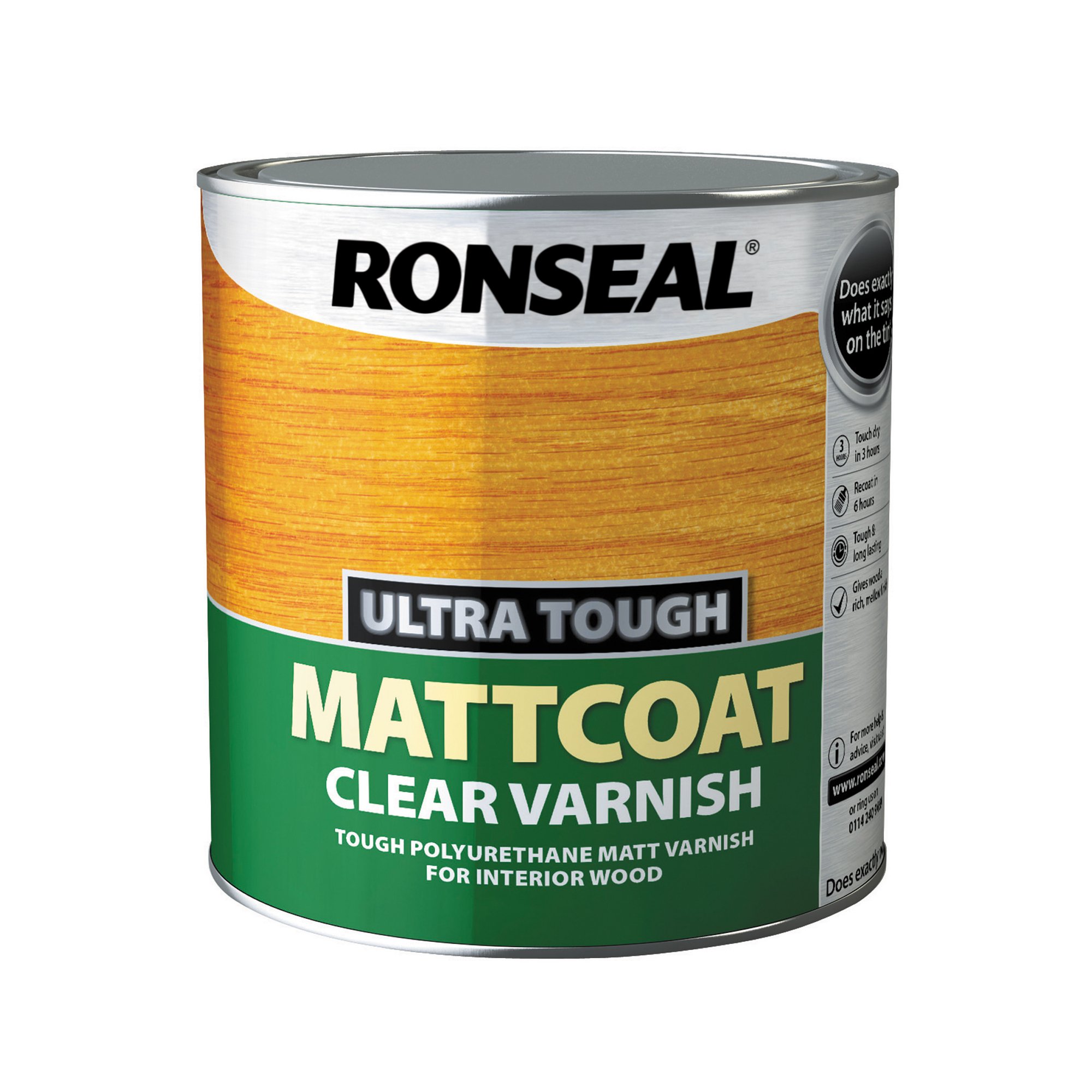 Ronseal Ultra Tough Varnish Mattcoat 2-5L