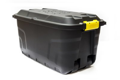 Heavy Duty Trunk on Wheels With Lid 75L