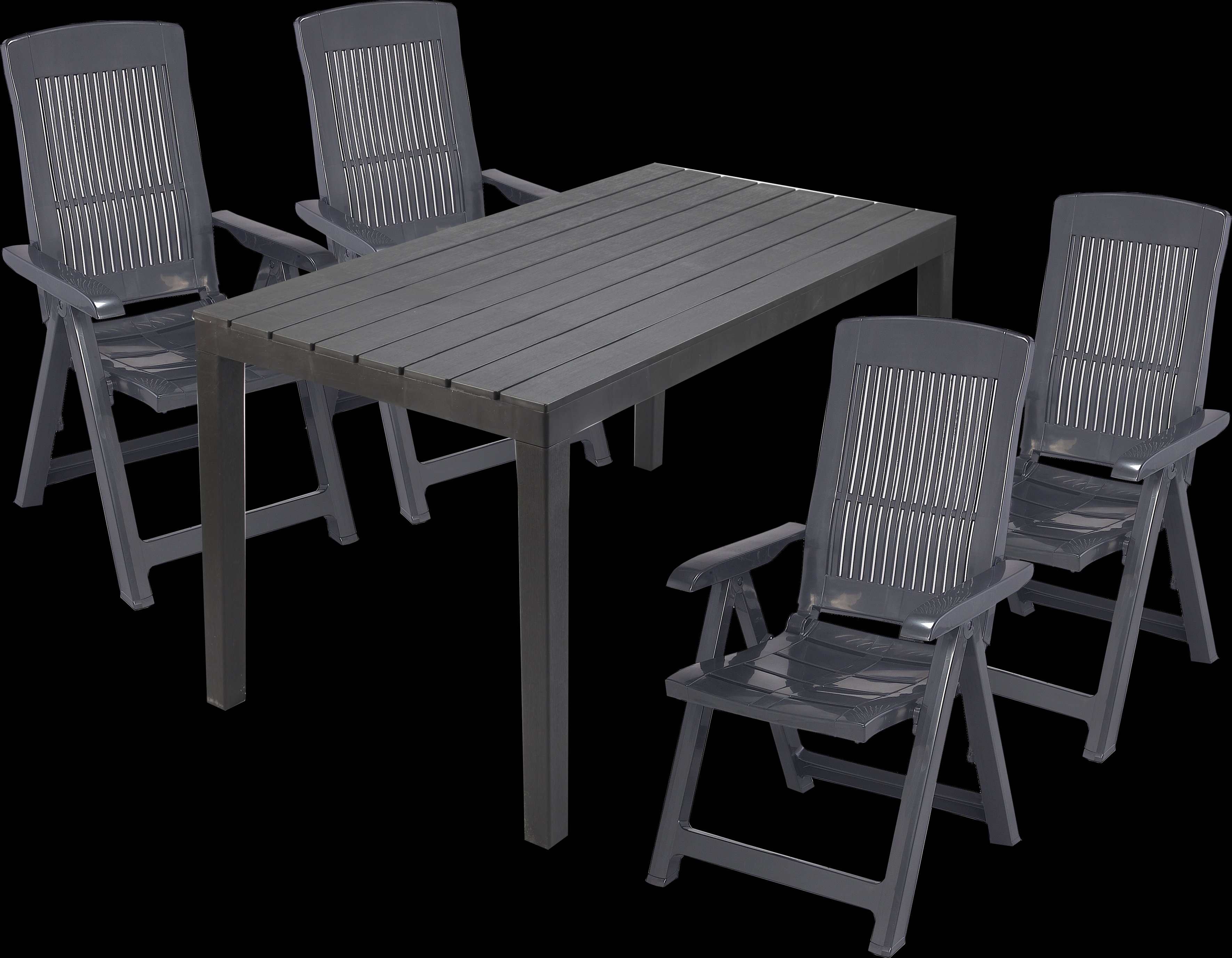 Relaxer 4 Seater Dining Set