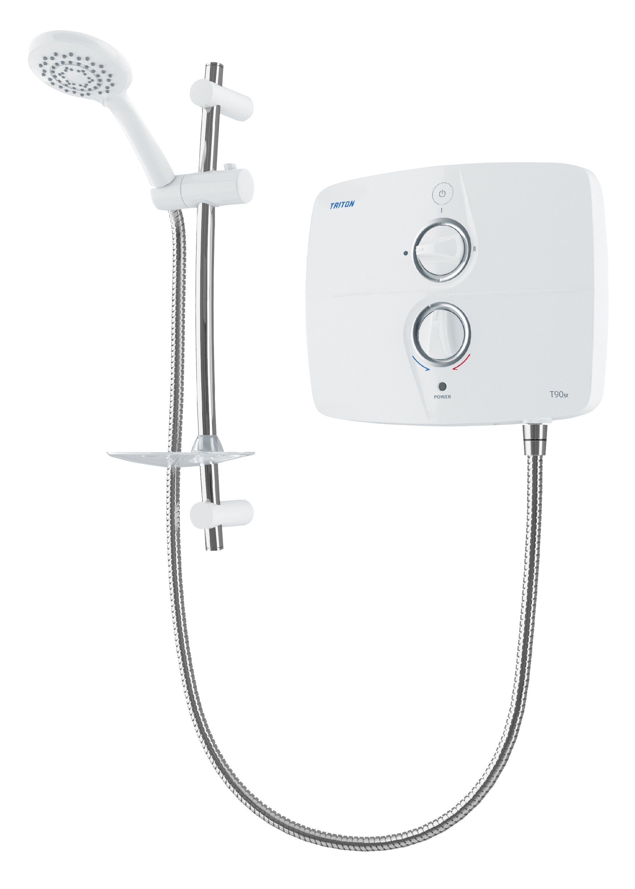 Triton Shower T90sr White  9Kw  Silent Running