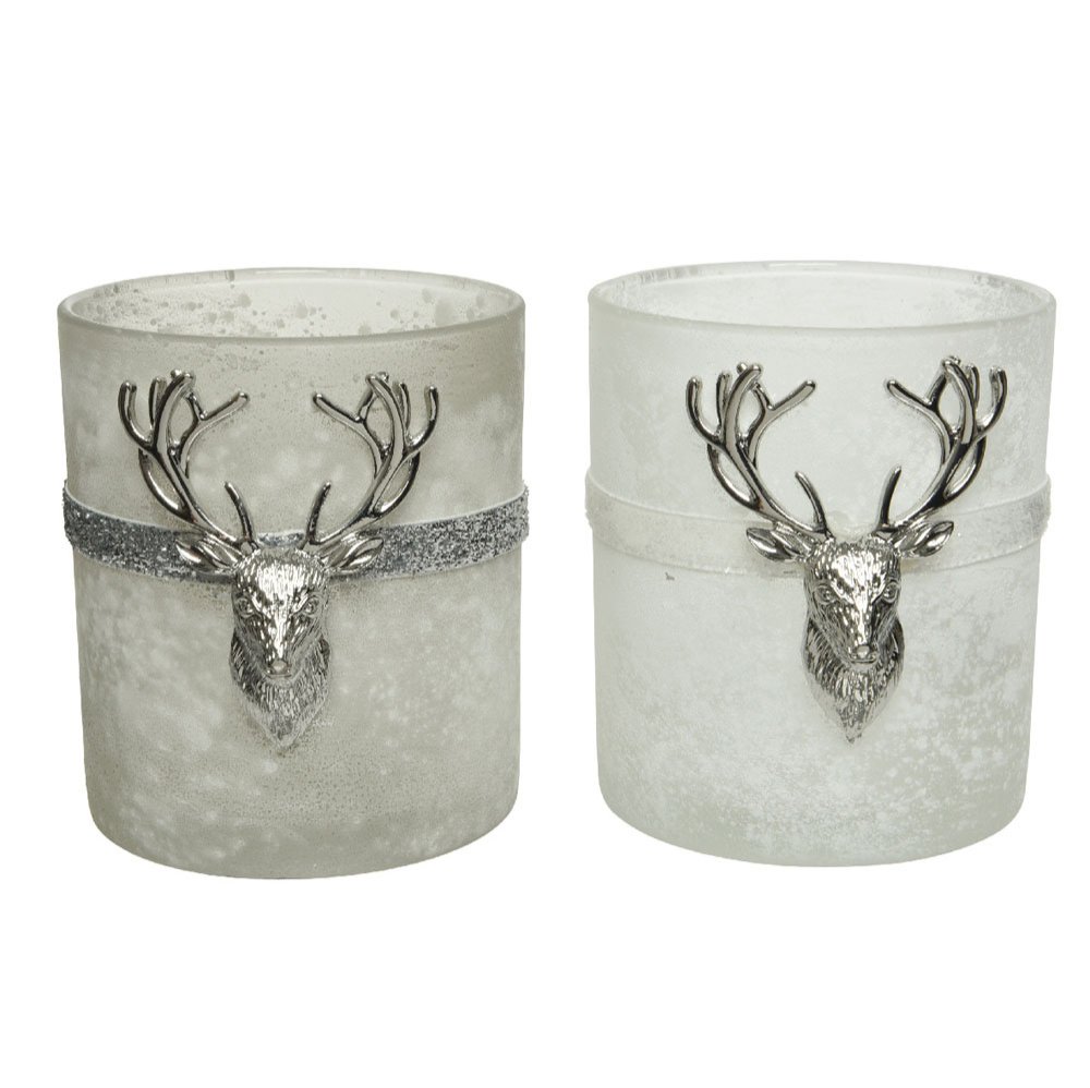 Glass and Metal Tealight Holder
