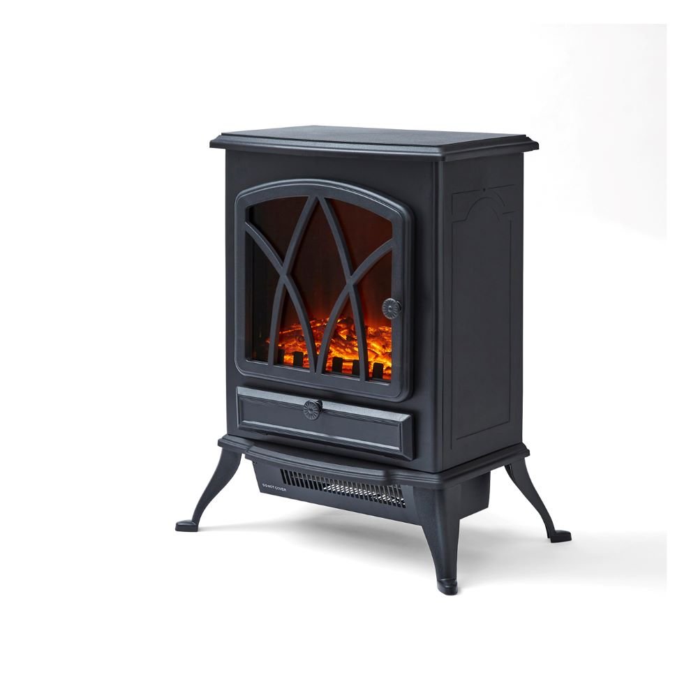 Stirling 2KW Electric Fireplace Heater Black