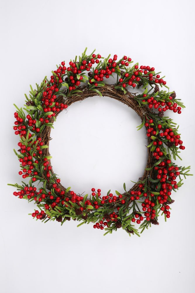 75cm Crimson Berry Wreath