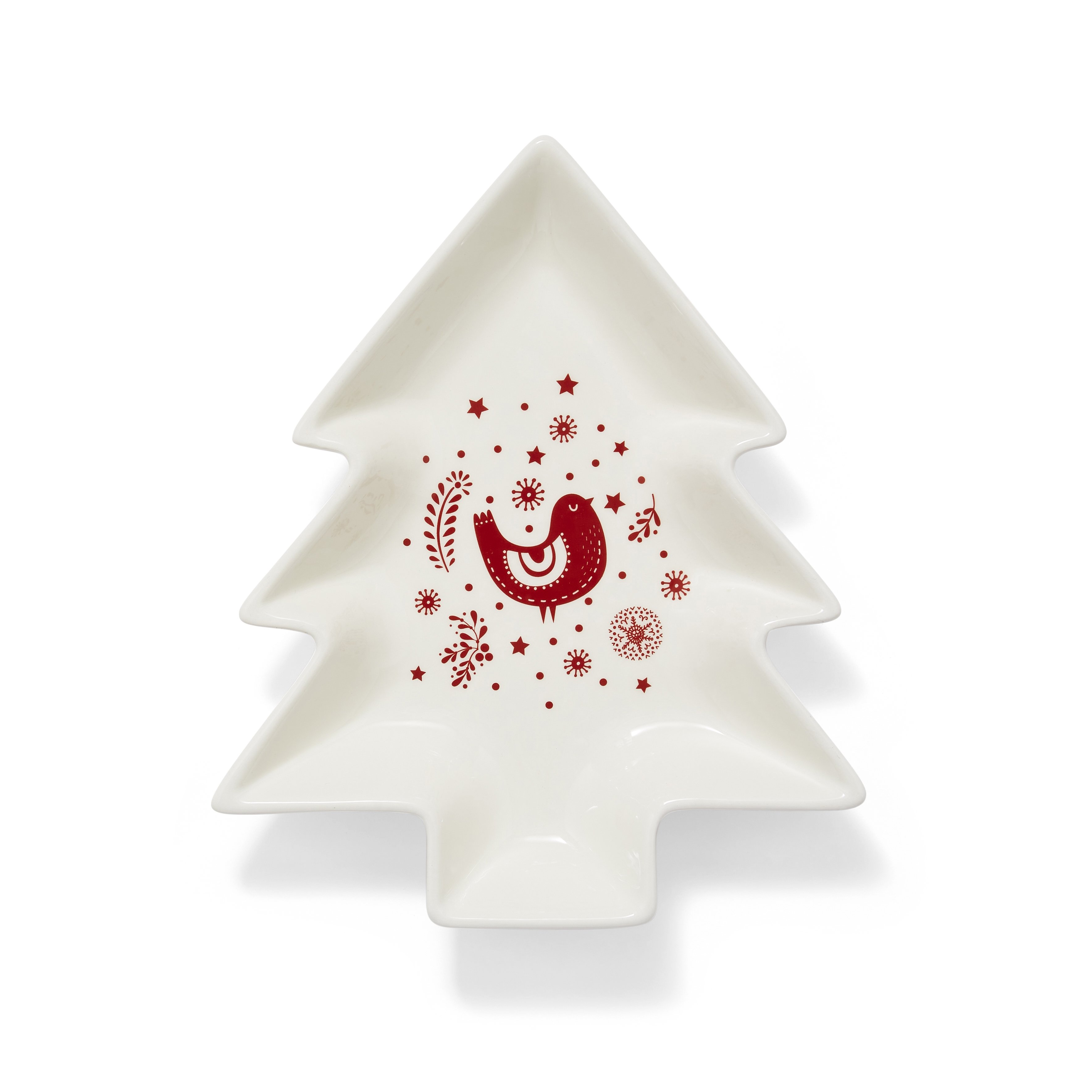 Cooksmart A Nordic Christmas Medium Tree Dish