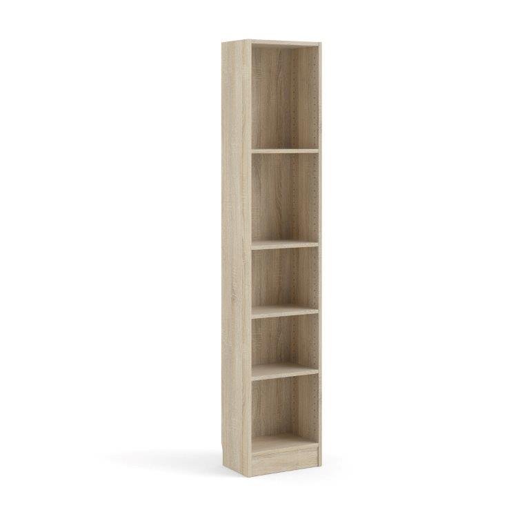 Basic Bookcase 4 Shelves Oak