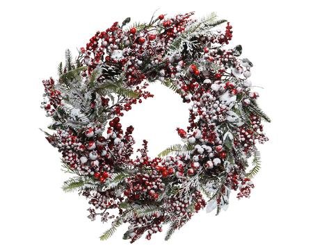 Frosted Red Berry Wreath