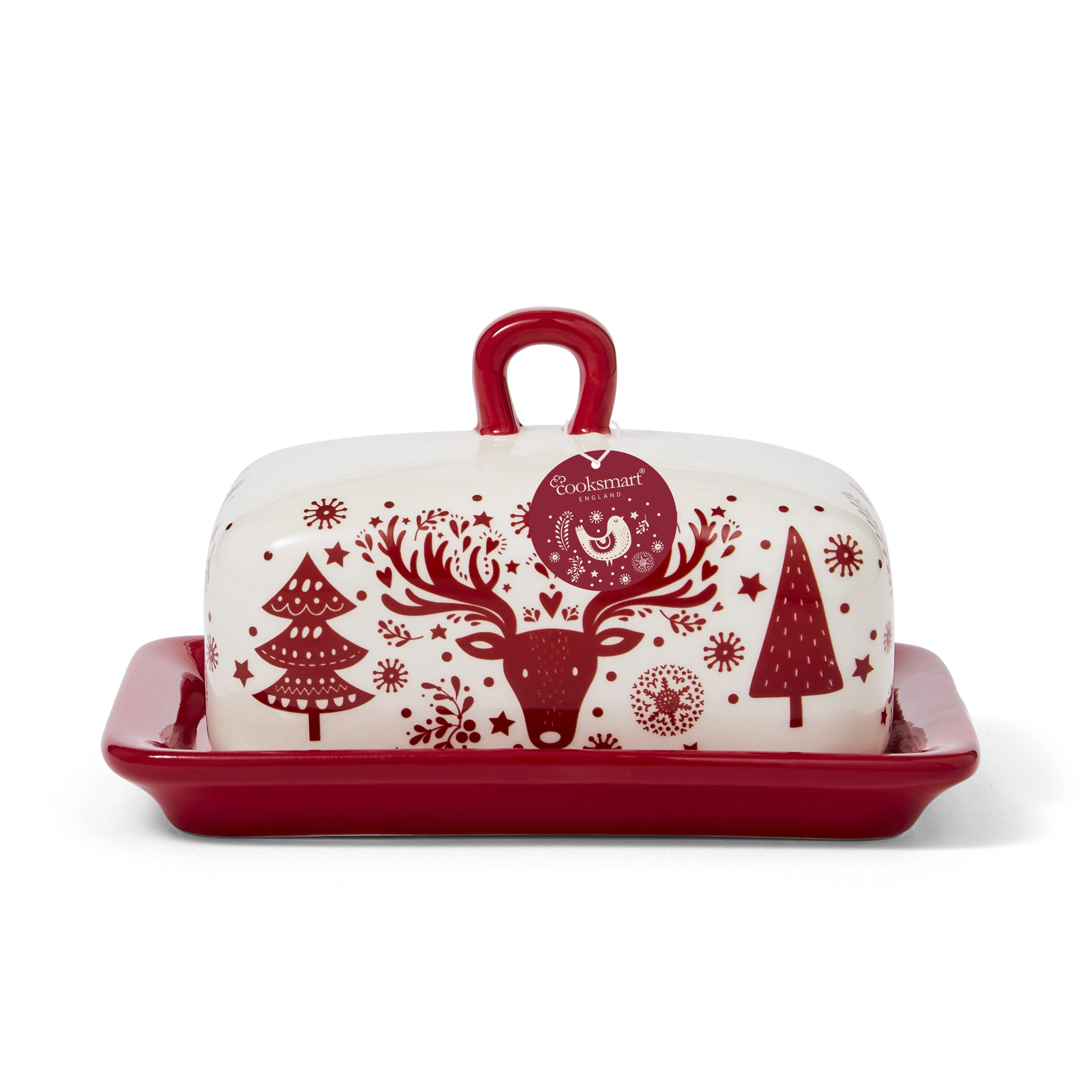 Cooksmart A Nordic Christmas Butter Dish