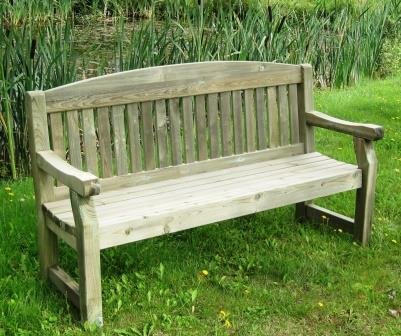 Cashel Three Seater Wooden Bench