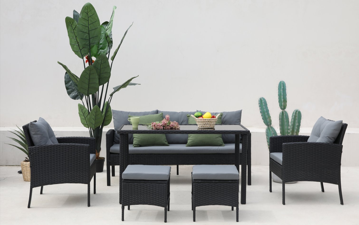 Madiera Seven Seat Dining and Lounge Set