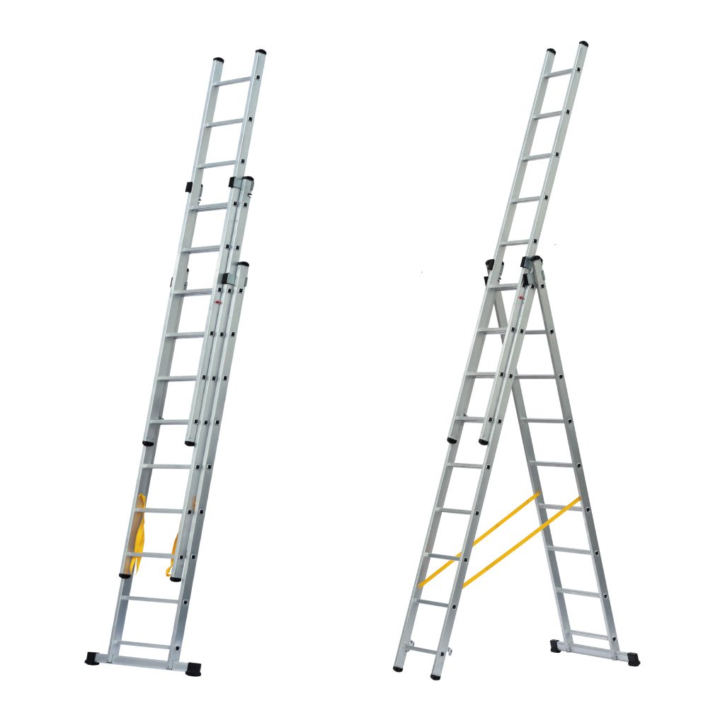 2.9mt 3 Section 3 Way Aluminium Combination Ladder