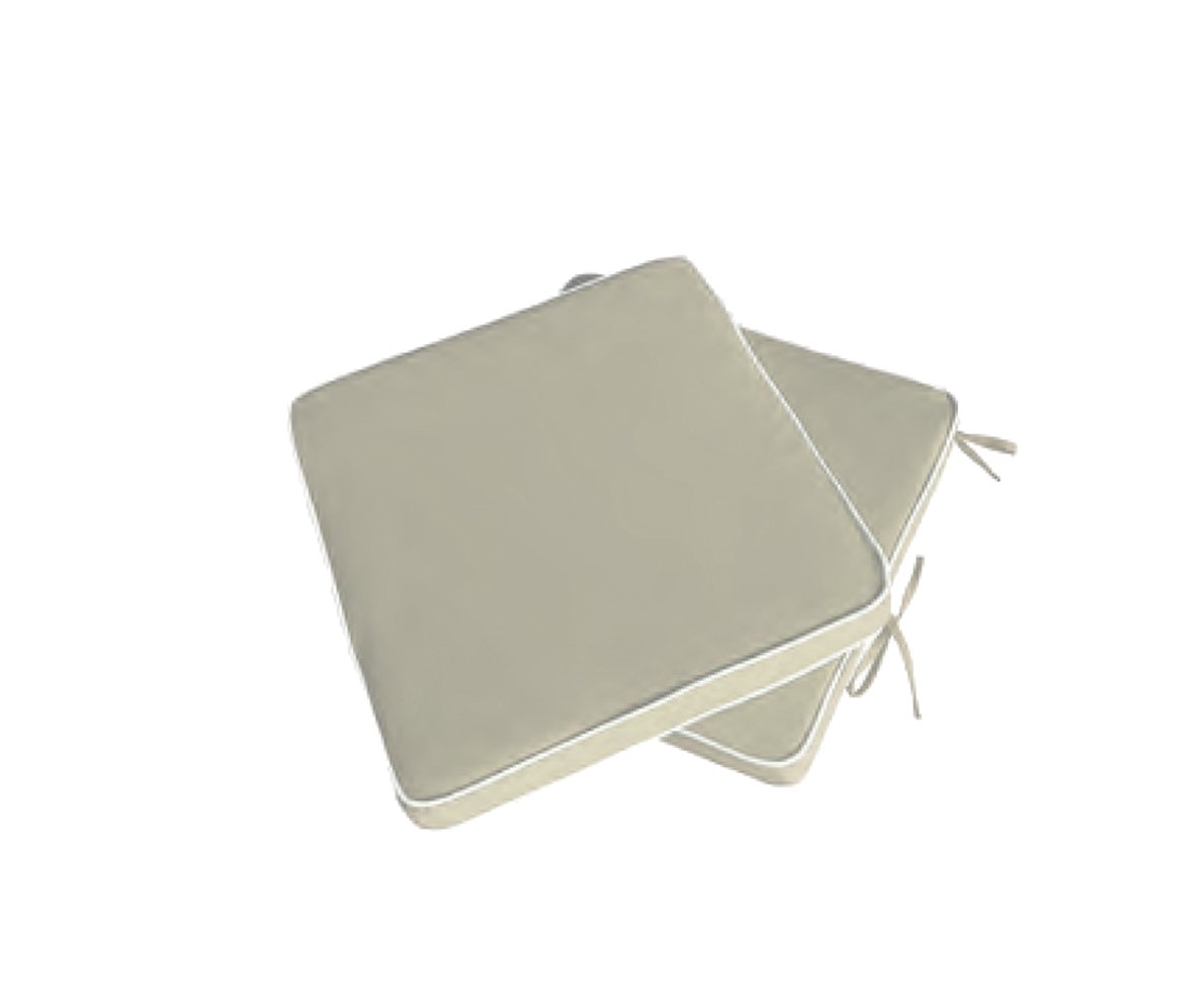 Garden Collection 2 Seat Pads Cream