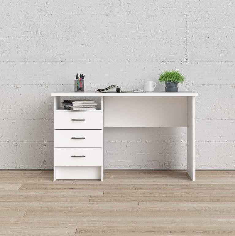 Function Plus Desk White