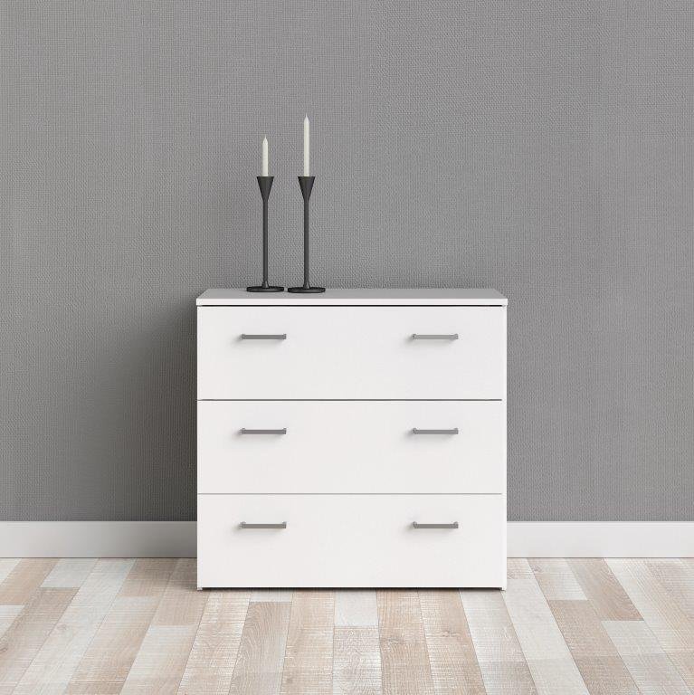 Space Chest 3 Drawers White