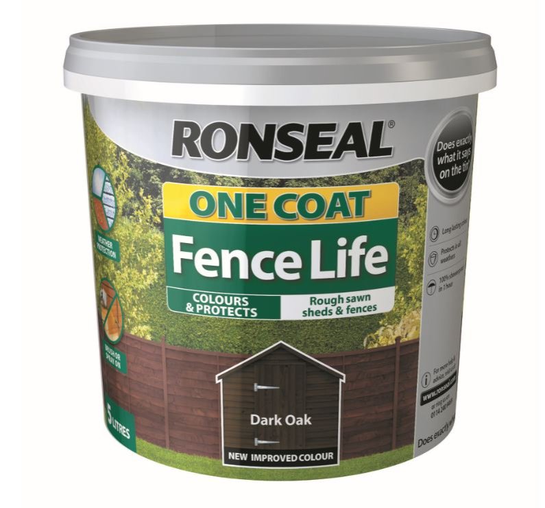 One Coat Fencelife Dark Oak 5Lt