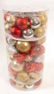 Christmas Tree Decoration Pack - Gold