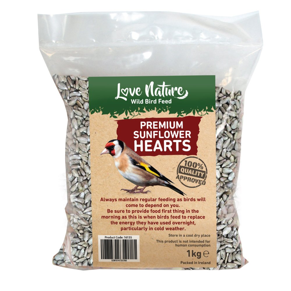 Love Nature 1kg Sunflower Hearts Bag